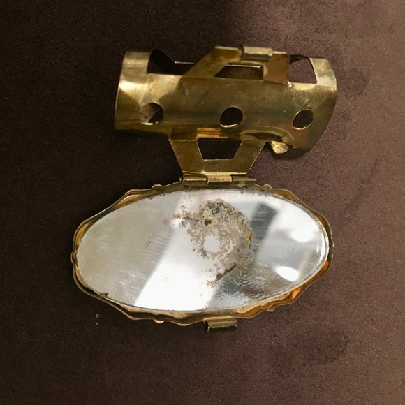 Vintage Retro Lipstick Holder w Mirror Makeup Case - Picture 6 of 10